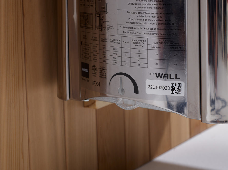 Golden Designs 2025 Soria 3 Person Hybrid Sauna (Indoor). Full Spectrum and Harvia Traditional Stove