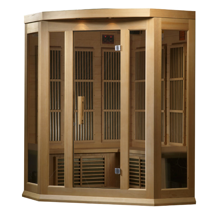 Maxxus 3-Person Corner Low EMF FAR Infrared Sauna