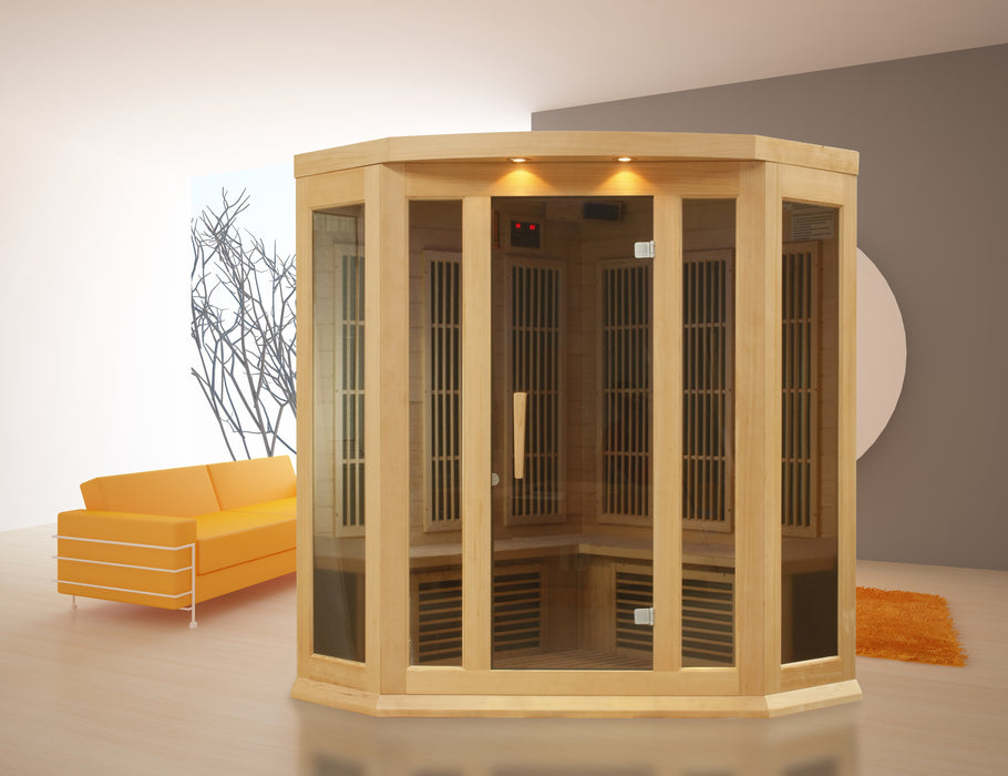Maxxus 3-Person Corner Low EMF FAR Infrared Sauna